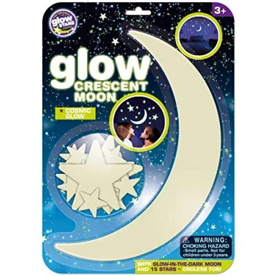 Afbeelding van The Original Glowstars Company B8622 Brainstorm Toys Glow Crescent Moon, Multi Colour
