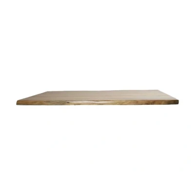 Afbeelding van HSM Collection Live edge tafelblad 140x80x4 Naturel Acacia/metaal
