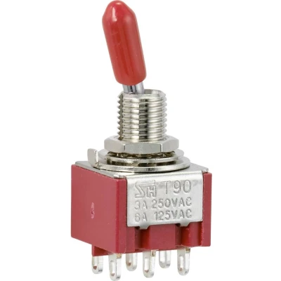 Afbeelding van TRU COMPONENTS TC 9353996 Wipschakelaar 250 V/AC 3 A 2x aan/aan Continu 1 stuk(s)