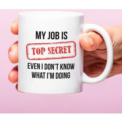 Afbeelding van Mok My Job Is Top Secret van Nutcrackers