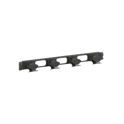 Afbeelding van Legrand 19inch rangeerpaneel 4 kunststof ogen 1he zwart ral9005 046522