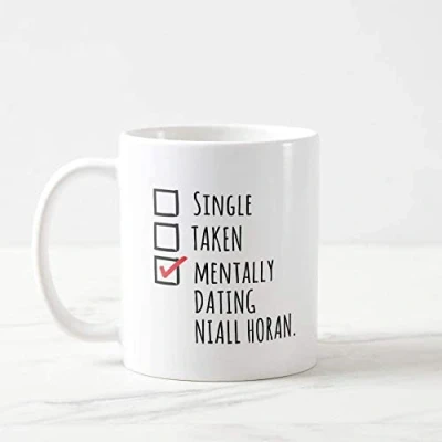 Afbeelding van Mentaal Dating Niall Horan Mok One Direction Merch Tour NH Logo Harry Styles