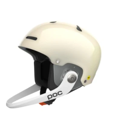 Afbeelding van POC Artic SL MIPS Skihelm met extra beschermingszones en een volledig verstelbare afneembare kinstang, perfect voor slalomraces bescherming