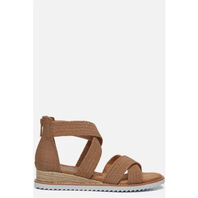 Afbeelding van Skechers Bobs Desert Kiss Stretch Sandalen taupe Dames Maat 41