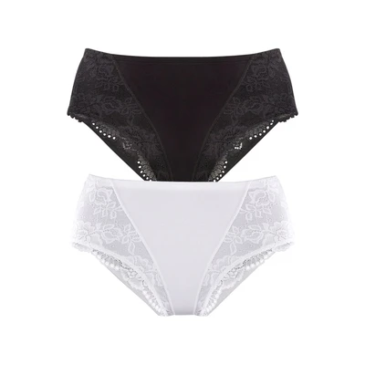 Afbeelding van Petite fleur Modellerende slip Bodyforming van elastische katoen (2 stuks, Set 2)