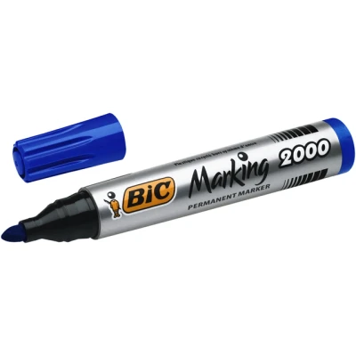 Afbeelding van Bic Permanent Marker 2000 2300 Blauw, Schrijfbreedte 1,7 Mm, Ronde Punt