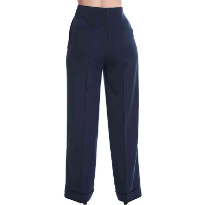 Afbeelding van Banned Adventures Ahead Button Wijde broek S Blauw