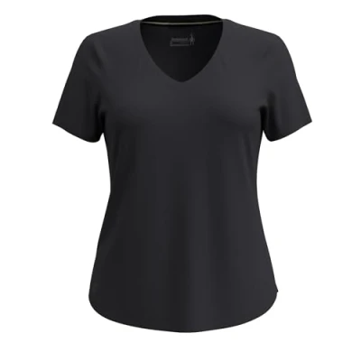 Afbeelding van Smartwool Lightweight 120 Tshirt basic, Dames, Maat: XL, Black