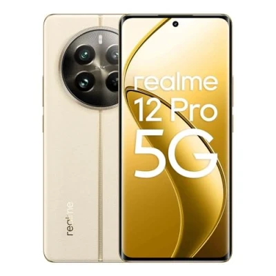 Afbeelding van realme 12 Pro 5G Smartphone, 8 + 256 GB, Sony Portretcamera, 2 x optische zoom, IMX882 OIS camera, 6,7 inch 120 Hz Curved Vision Display, 67W Supervooc Charge, 5000mAh massieve batterij, beige