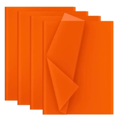 Afbeelding van Decoupage zijdepapier, 28 vellen, formaat 50 x 70 cm, oranje