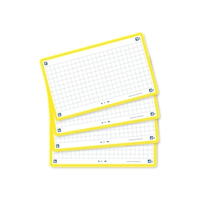 Afbeelding van Oxford Flash 2.0 Flashcards Geruit 5mm A7 Gele rand 80 stuks