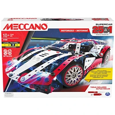 Afbeelding van Meccano 25 Modelset Super Car Rood