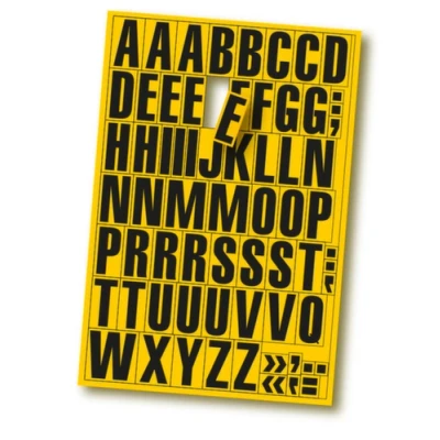 Afbeelding van veldmagneet voor stelling letters A Z DIN A4 H 43mm magneetfolie