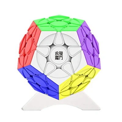 Afbeelding van OJIN YongJun YJ YuHu M 12 Oppervlak 3x3 megaminx Dodecaëder Cube Gigaminx Gladde Twist Met Een Kubus Statief (Multi Color)