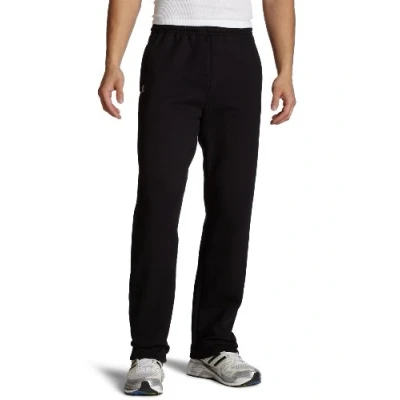 Afbeelding van Russell Athletic Dri Power Sweatbroek voor heren, met open bodem en zakken, zwart, XXL