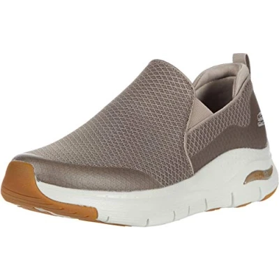 Afbeelding van Skechers Arch Fit Banlin sneakers voor heren, Taupe Mesh Synthetische Trim, 41.5 EU