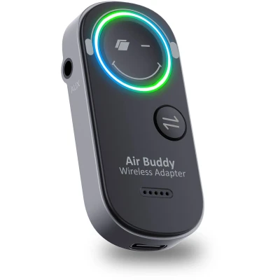 Afbeelding van Caliber Airbuddy Pro Bluetooth Zender Gebruik je eigen draadloze koptelefoon in het vliegtuig 2 1 Transmitter (PMR206BT)