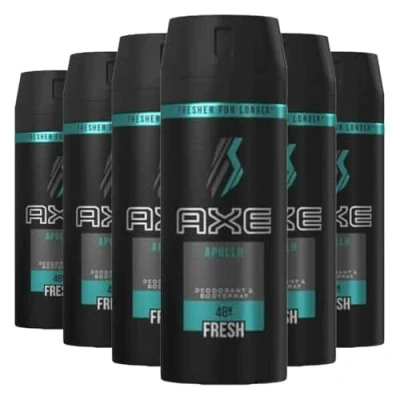 Afbeelding van 6 pack AXE Deodorant / Bodyspray &quot;Apollo&quot; 150ml