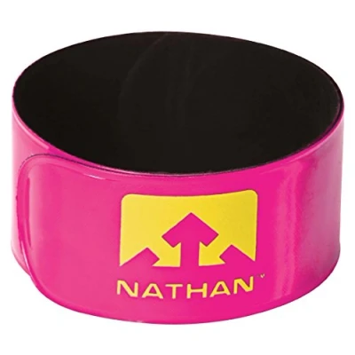 Afbeelding van Nathan Reflector clips Be Seen Run Longer roze 2stuks