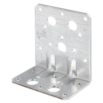 Afbeelding van Alberts 859220 Hoekanker extra sterk met rib sendzimir verzinkt 50 x 90 80 mm set van