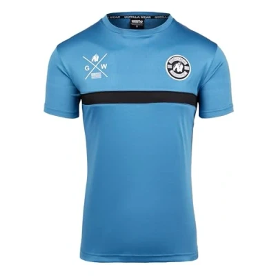 Afbeelding van Gorilla Wear Vernon Tshirt print, Heren, Maat: Medium, Blue