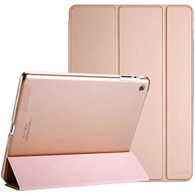 Afbeelding van ProCase iPad 2 3 4 Case, ultradunne lichte staande hoes met doorzichtige matte achterkant Smart Cover voor 9,7&quot; Apple 2, 3, (Oud Model) Roze Goud