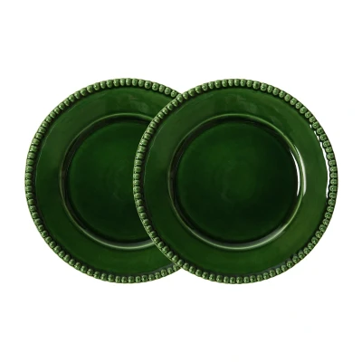 Afbeelding van PotteryJo Daria dinerbord 28cm Moss (set van 2) Dinerborden