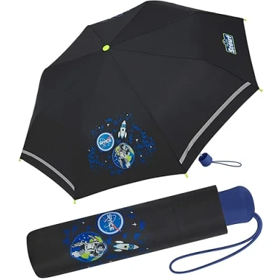 Afbeelding van 0 stuks, Black Galaxy, 90 cm, Zakparaplu Super Mini