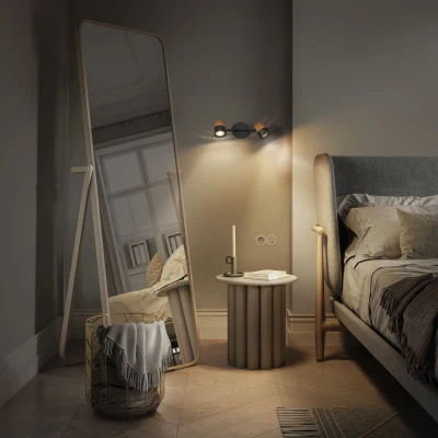 Afbeelding van LEDVANCE LED plafondspot Kurk, GU10, 2 lamps, dimbaar, zwart