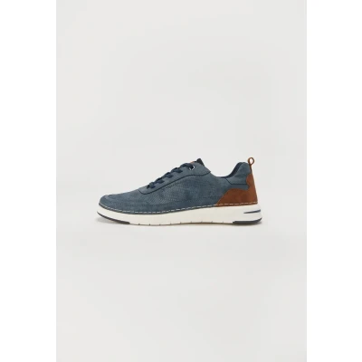 Afbeelding van TOM Tailor Sportieve veterschoenen, Heren, Maat: 42, Blue Imitatieleer/ textiel