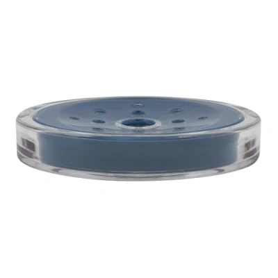 Afbeelding van MSV Toiletborstel in houder/wc borstel Aveiro PS kunststof/rvs rood/zilver 37 x 14 cm Toiletborstels