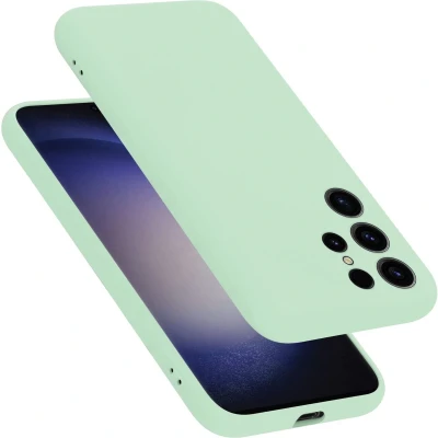 Afbeelding van Cadorabo Hoesje geschikt voor Samsung Galaxy S24 ULTRA Case in LIQUID LICHT GROEN Beschermhoes TPU silicone Cover