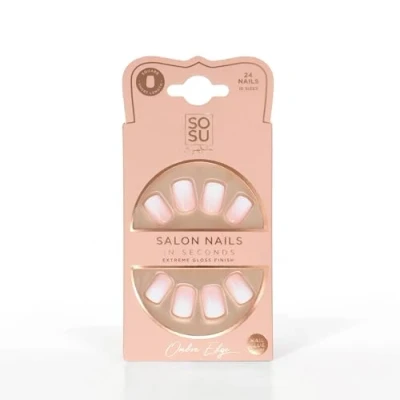 Afbeelding van SOSU by SJ False nails Ombre Edge Kunstnagels Nagels Press on Plaknagels Nepnagels 24 stuks Beste Kwaliteit