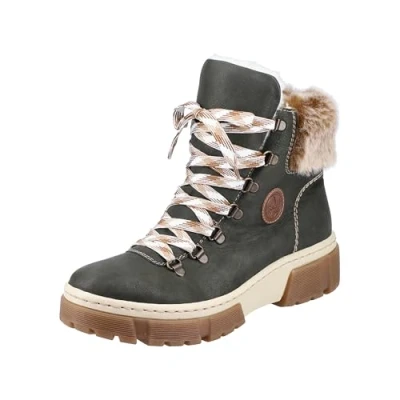 Afbeelding van Rieker Snowboots foreststeppesmahogany, Dames, Maat: 36, Forest steppes mahogany Imitatieleer/ textiel