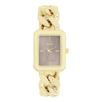Afbeelding van goudkleurige OOZOO horloge met grove schakelarmband C11353