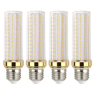 Afbeelding van Ledlamp, E27, 20 W, warmwit, 3000 K, 2000 lm, komt overeen met halogeenlamp 150 niet dimbaar, maar E27 led, warm, voor plafondlamp in studiogarage, 4 stuks