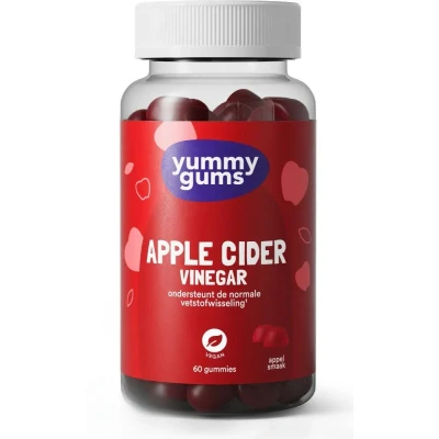 Afbeelding van Yummygums Apple Cider Vinegar gummies Appelazijn 60
