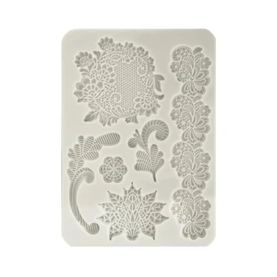Afbeelding van Stamperia Brocante Antiques Silicon Mould A5 Laces (KACMA515)