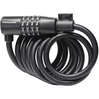Afbeelding van Trelock SK108 spiraalkabelslot code 180/8mm zwart