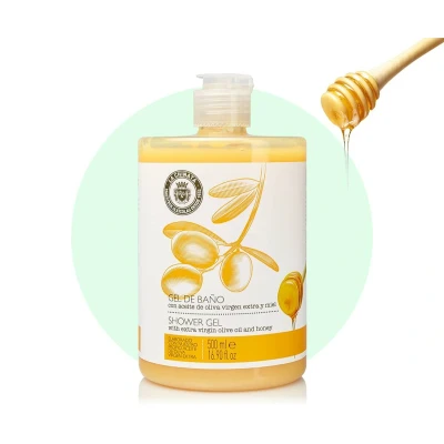 Afbeelding van LaChinata Douche gel met extra vergine olijfolie en honing 500ml
