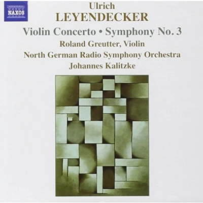 Afbeelding van Roland Greutter, NDR Symphony Orchestra, Johannes Kalitzke Leyendecker: Violin Concerto/Symphony No.3 (CD)
