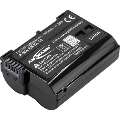 Afbeelding van Ansmann A Nik EN EL 15 Camera accu Vervangt originele EL15 7 V 1600 mAh