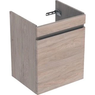Afbeelding van Geberit renova plan wastafelonderkast 1 lade 48 4x40 7x60 6cm noten hickory licht 501904001 501 904 00