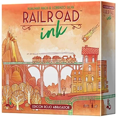 Afbeelding van Asmodee Railroad Ink: Red Edition schuurmiddel Spaanse kleur (HGRRI02ES