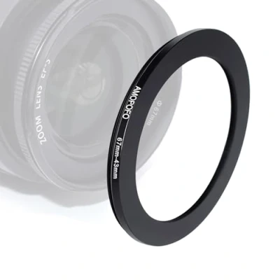 Afbeelding van 67mm 43mm step down ringen filteradapter ring, tot filter adapterring van camera lens met schroefdraad naar filterring