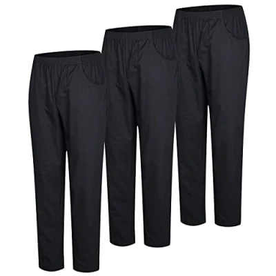 Afbeelding van MISEMIYA Verpakking van 3 stuks unisex sanitaire broek medische uniformen werkbroek Ref. 8312 * stuks, Zwart 21, 3XL