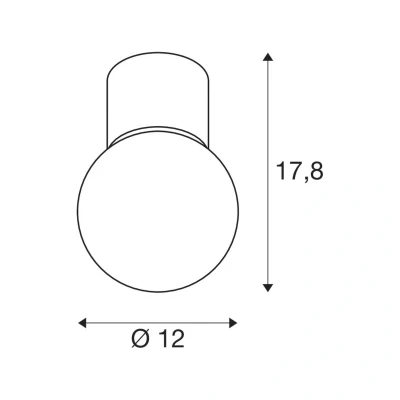 Afbeelding van Slv varyt plafondopbouwarmatuur rond 1x max 6w e14 chroom 1007604
