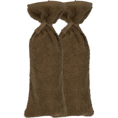 Afbeelding van Meyco basic badstof kruikenzak set van 2 chocolate