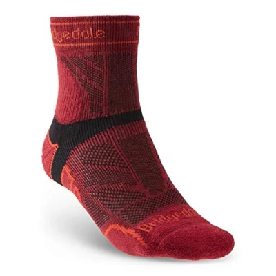 Afbeelding van Bridgedale Unisex&#039;s TRAIL RUN LIGHT T2 Sokken, Rood, M