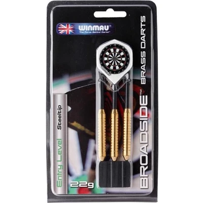 Afbeelding van Winmau Broadside brass steeltip dartpijlen 22 gram